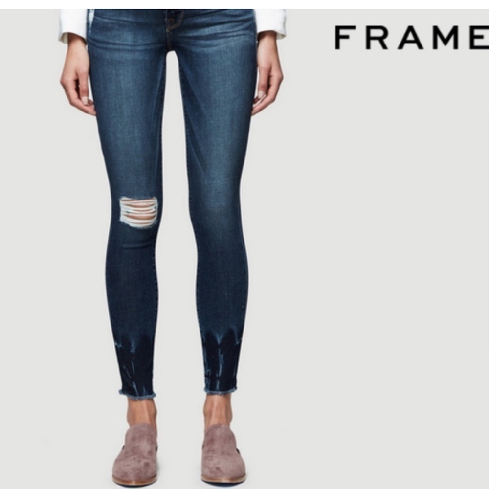 FRAME Le Skinny de Jeanne Crop in Thorpe size 30